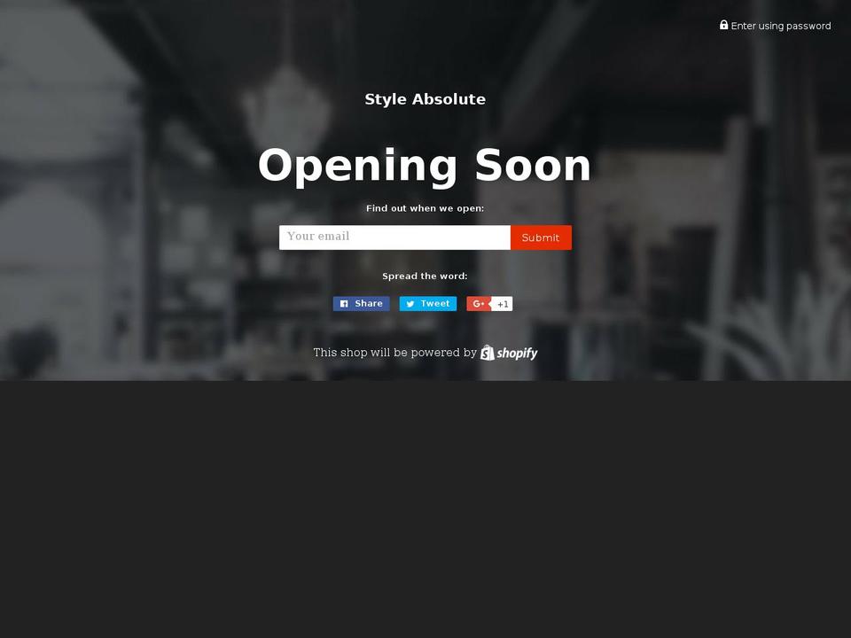 styleabsolute.com — Shopify storefront screenshot