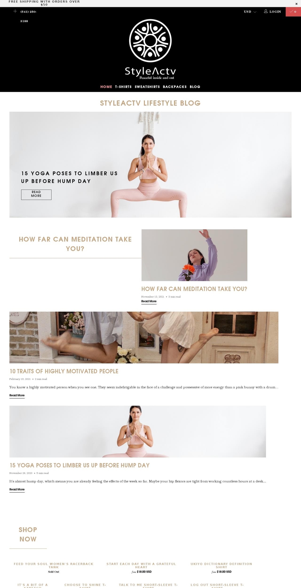 styleactv.com — Shopify storefront screenshot