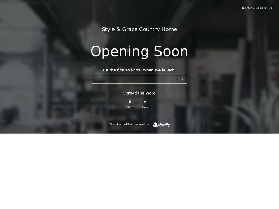 styleandgracehome.com — Shopify storefront screenshot