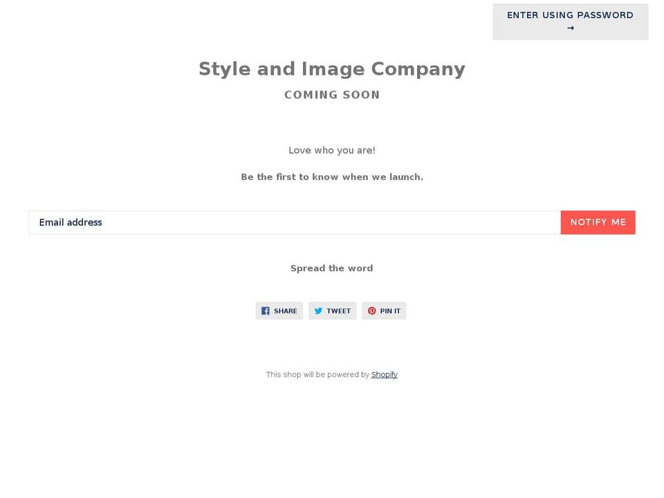 styleandimageco.com shopify website screenshot