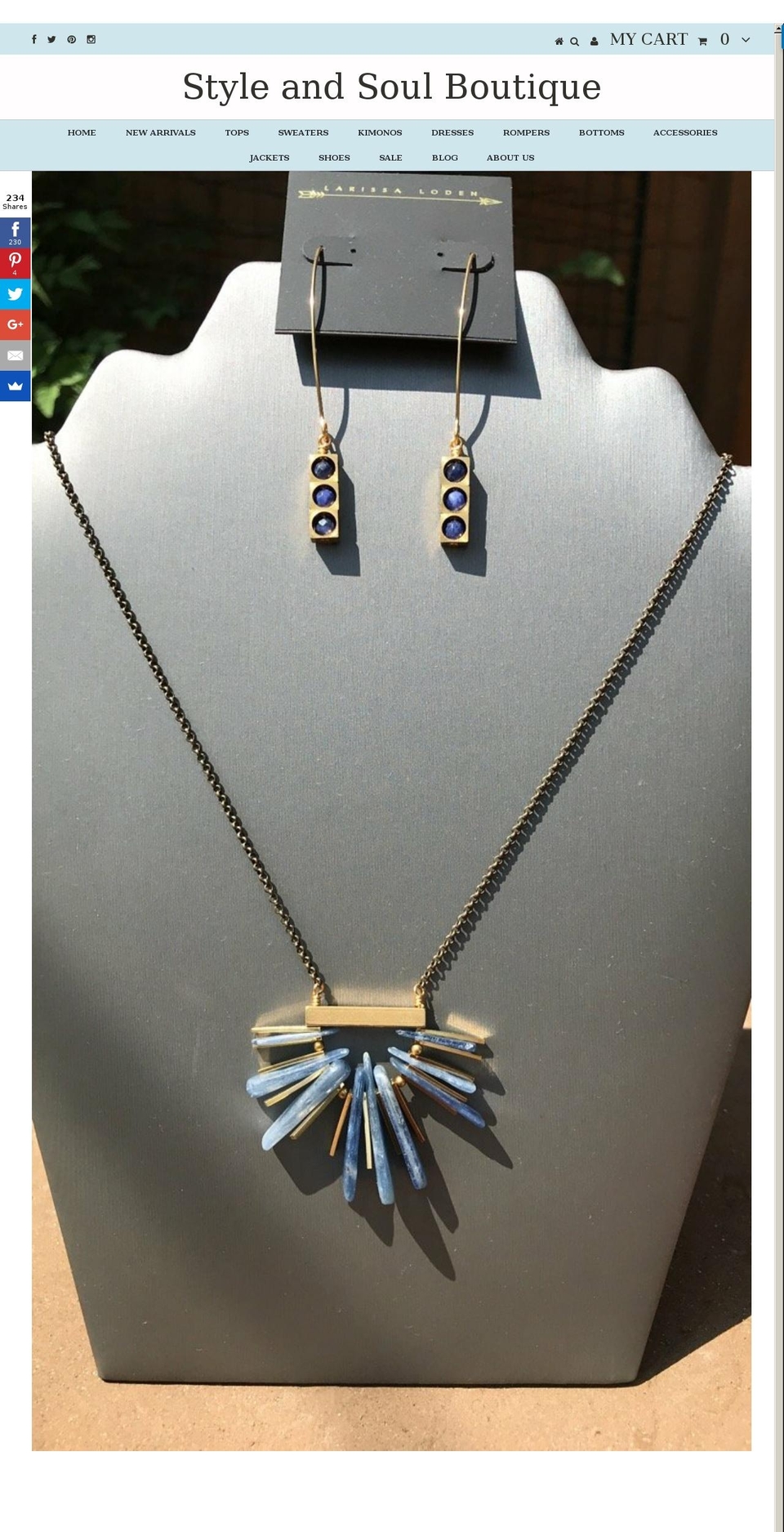 styleandsoulboutique.net shopify website screenshot