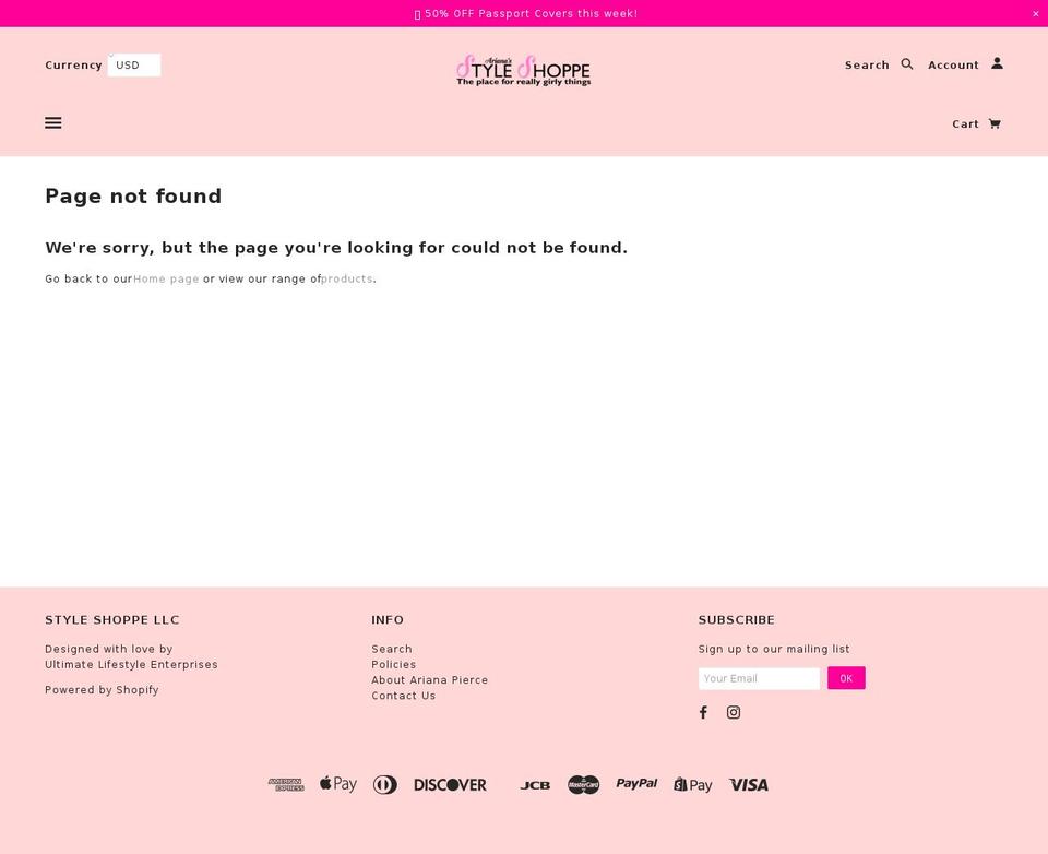 styleandtravelgirl.com — Shopify storefront screenshot