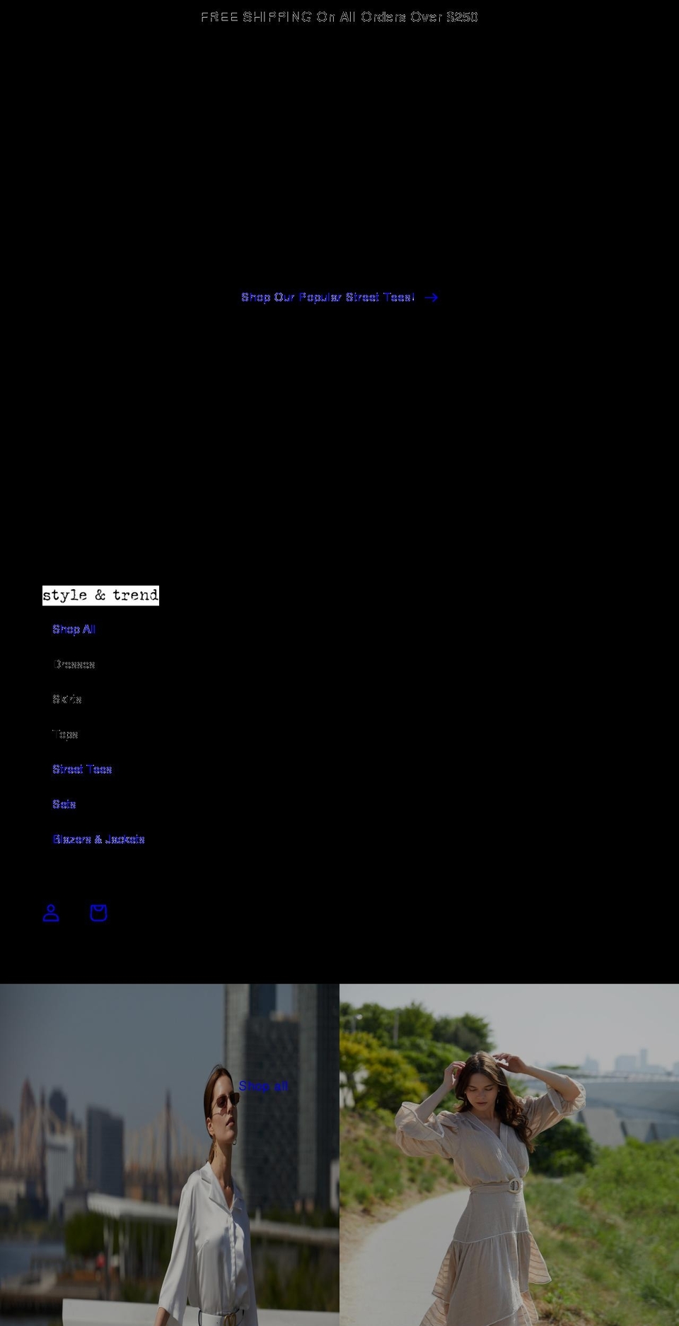 styleandtrendnj.com shopify website screenshot