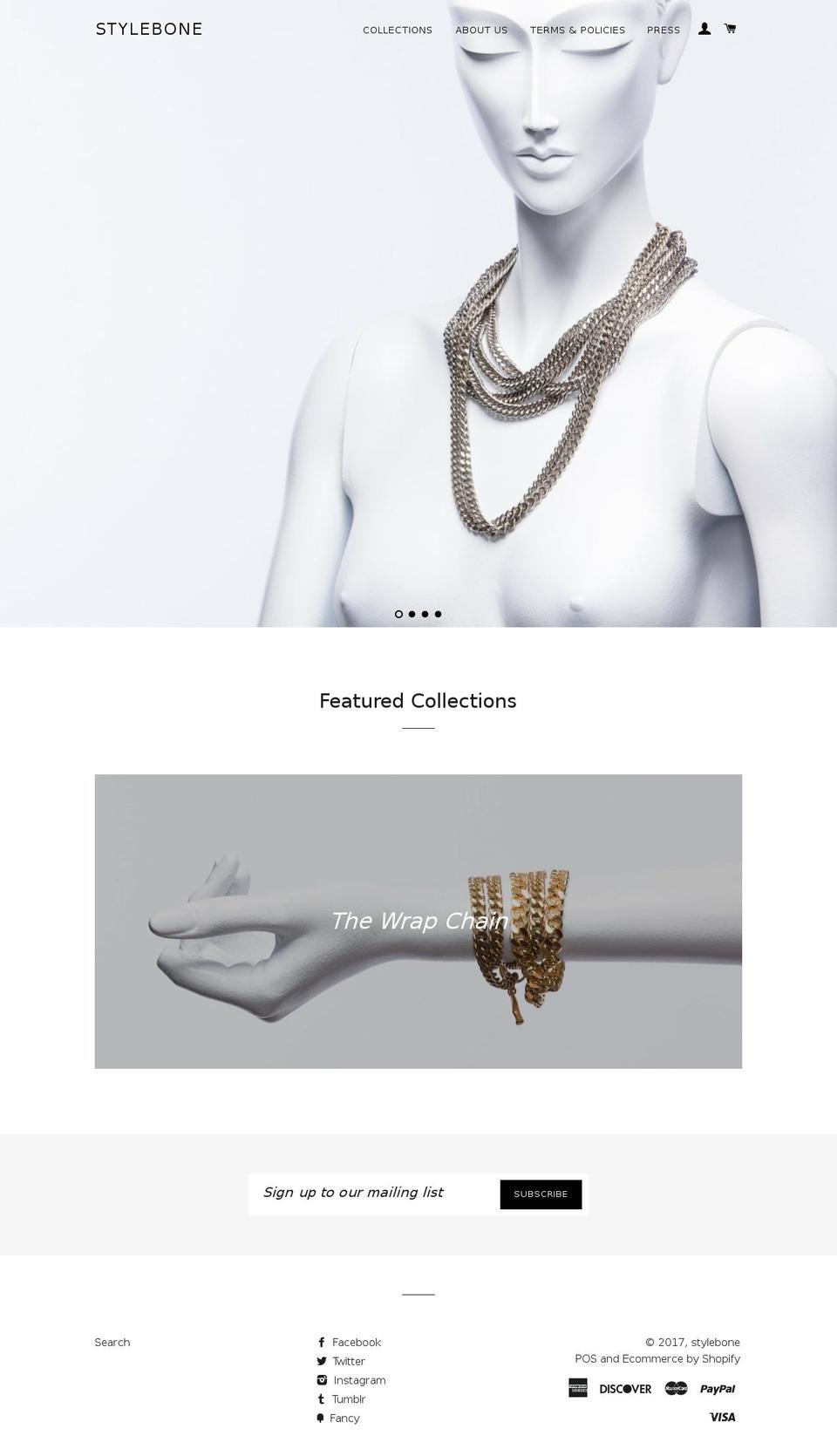 stylebone.com shopify website screenshot