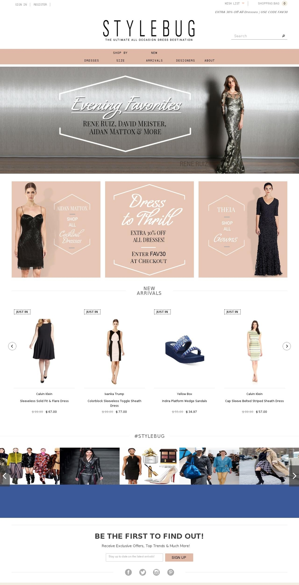 stylebug.mobi shopify website screenshot