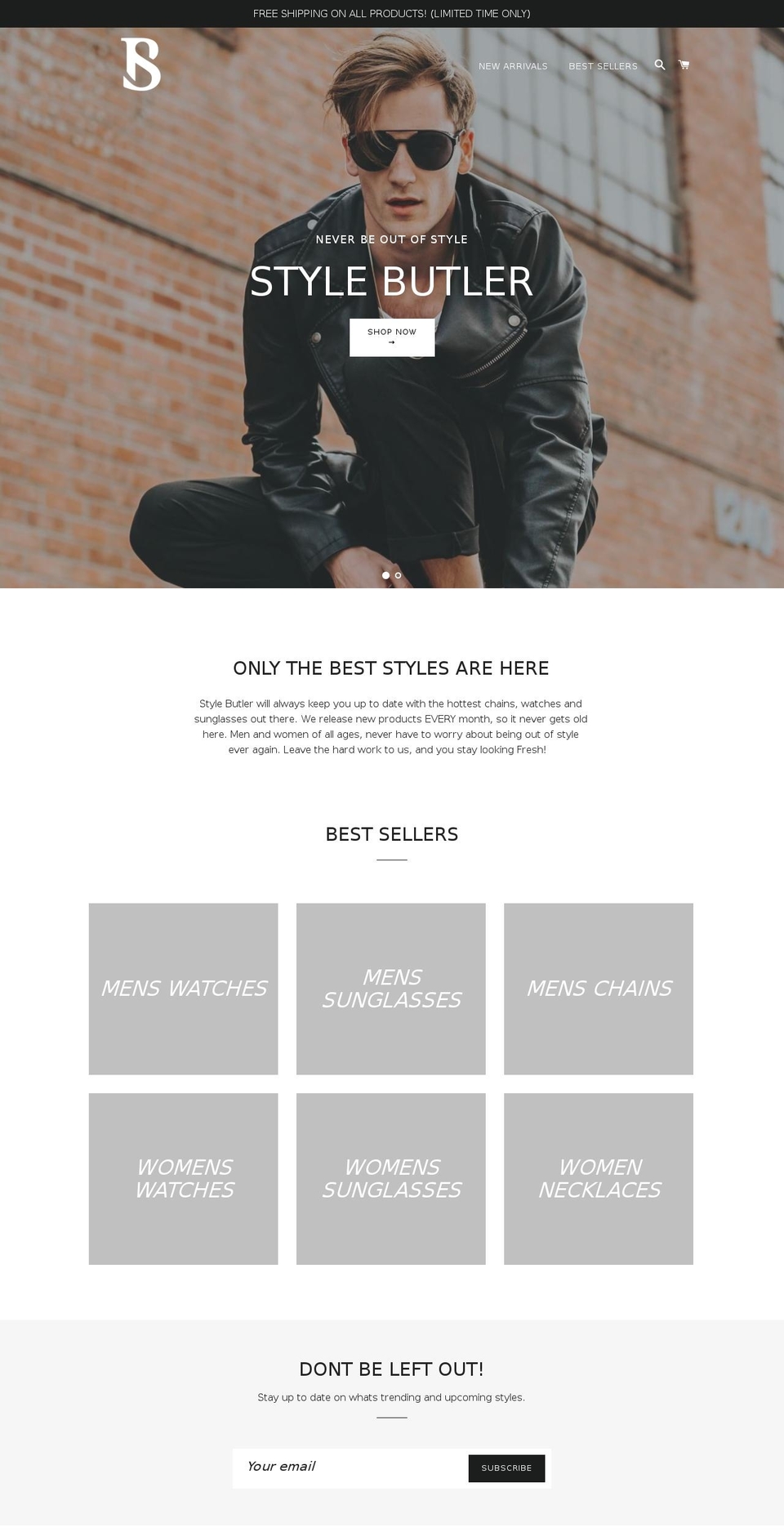 stylebutler.net shopify website screenshot