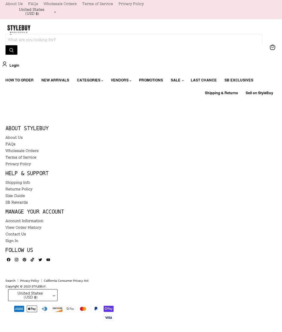 stylebuy.net shopify website screenshot