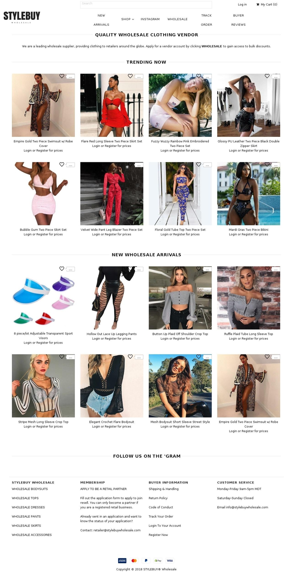 stylebuywholesale.com — Shopify storefront screenshot