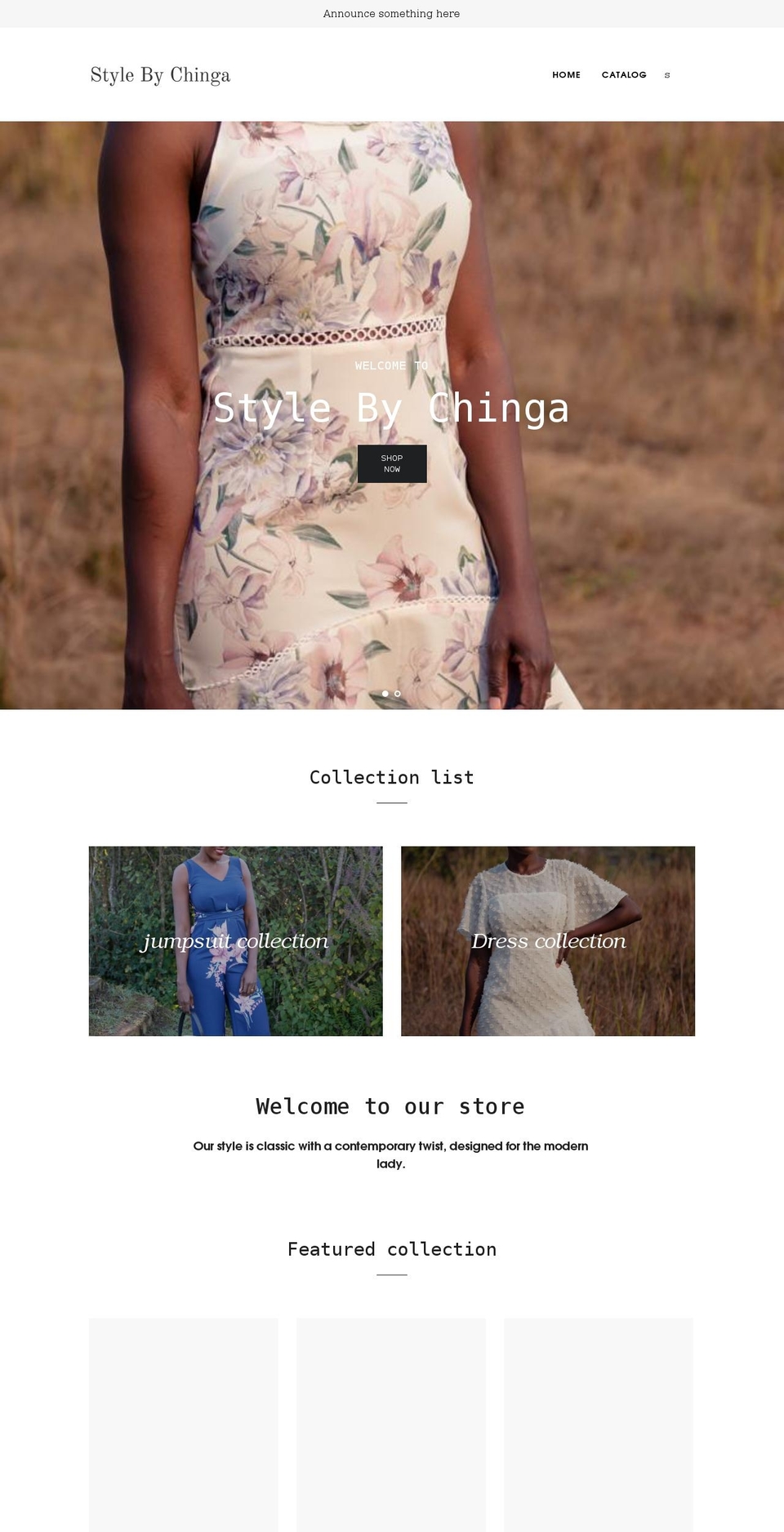 stylebychinga.com shopify website screenshot