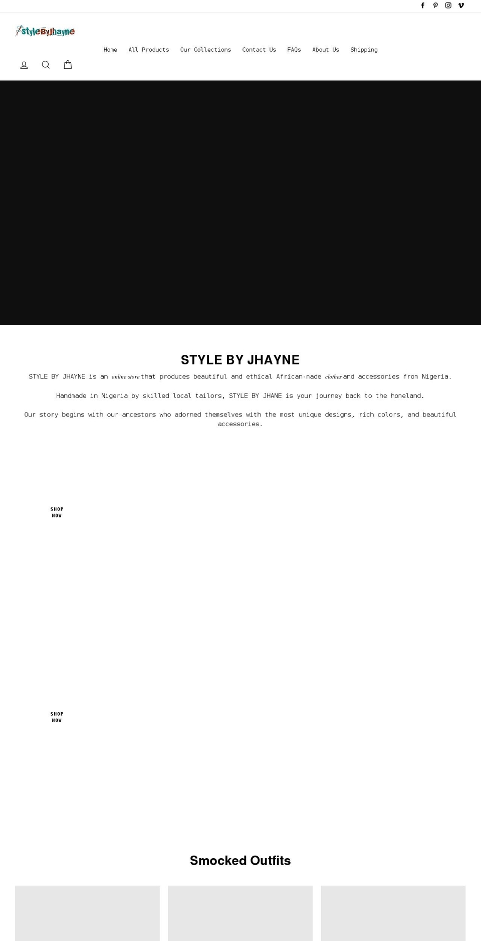 stylebyjhayne.com shopify website screenshot