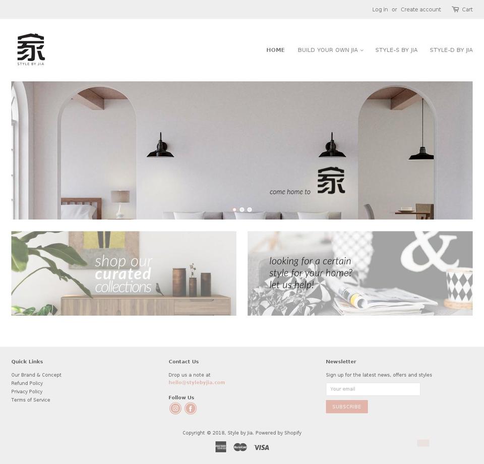stylebyjia.com shopify website screenshot