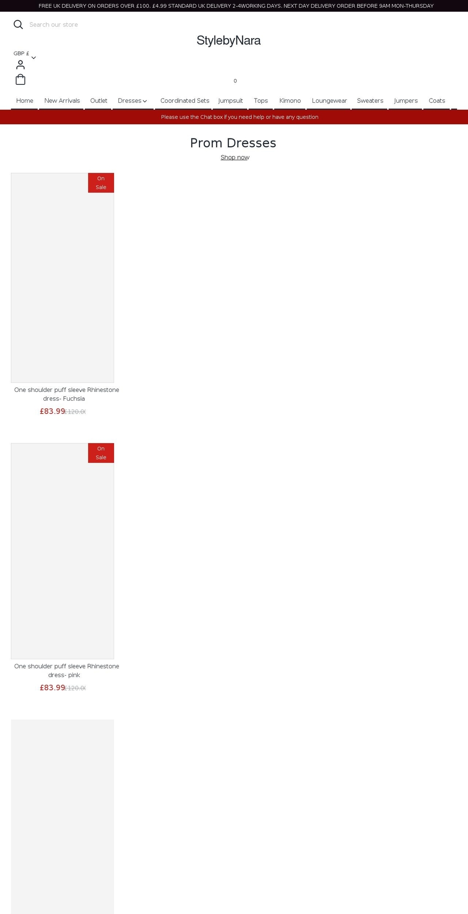 stylebynara.com shopify website screenshot