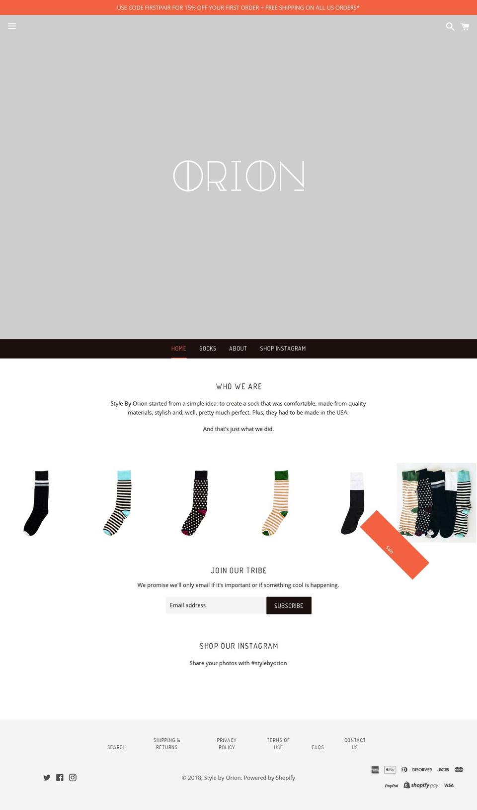 stylebyorion.com — Shopify storefront screenshot