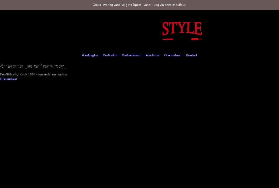 stylecoffee.be shopify website screenshot