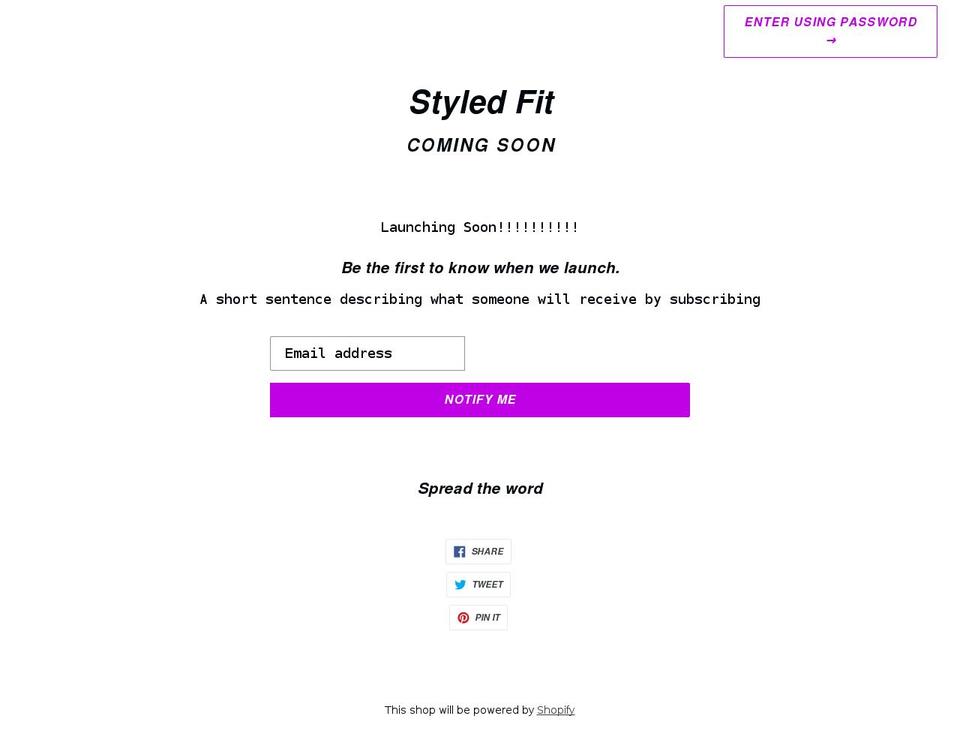 styled.shop shopify website screenshot
