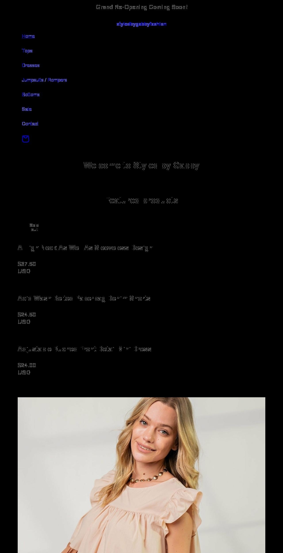 styledbygabby.com shopify website screenshot