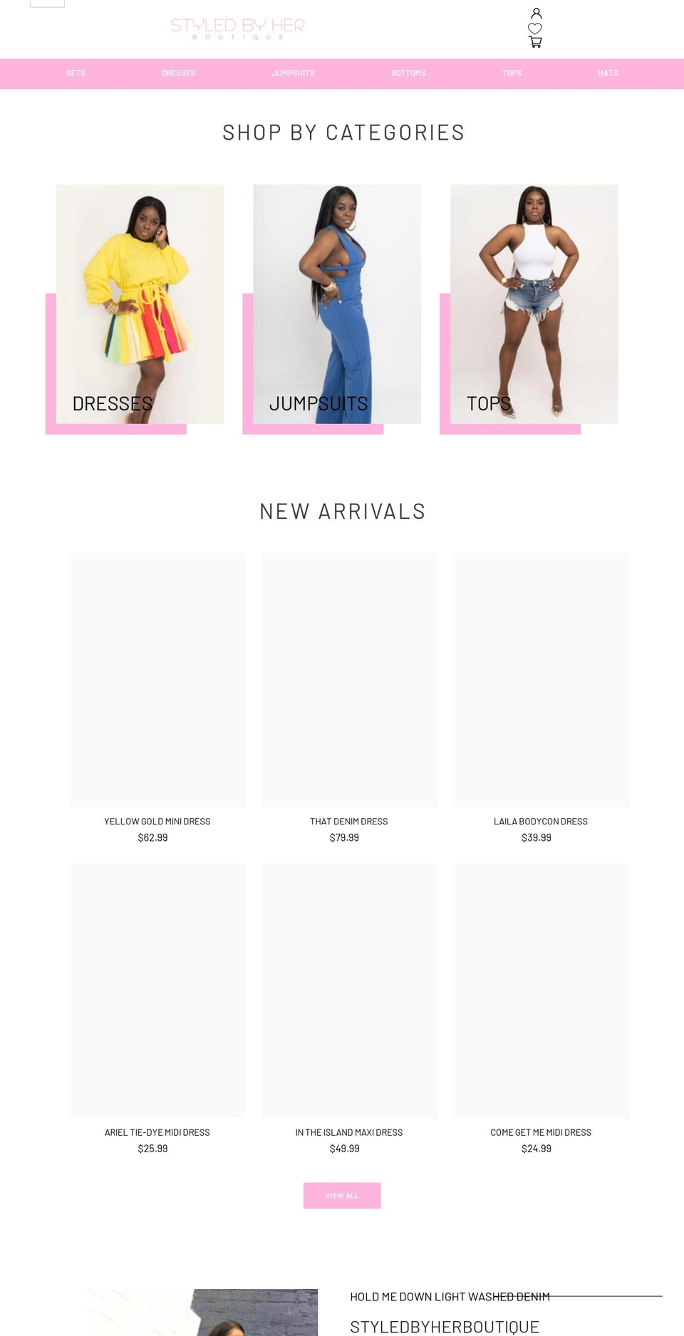 styledbyherboutique.com shopify website screenshot