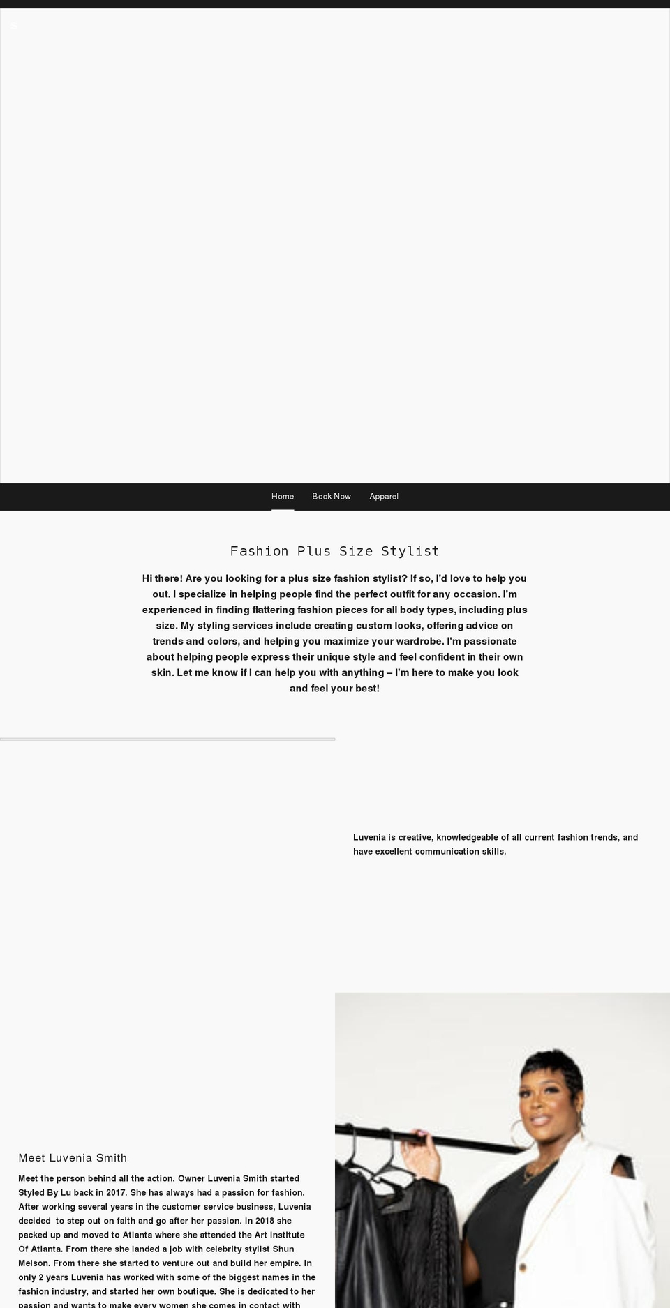 styledbylu.com shopify website screenshot