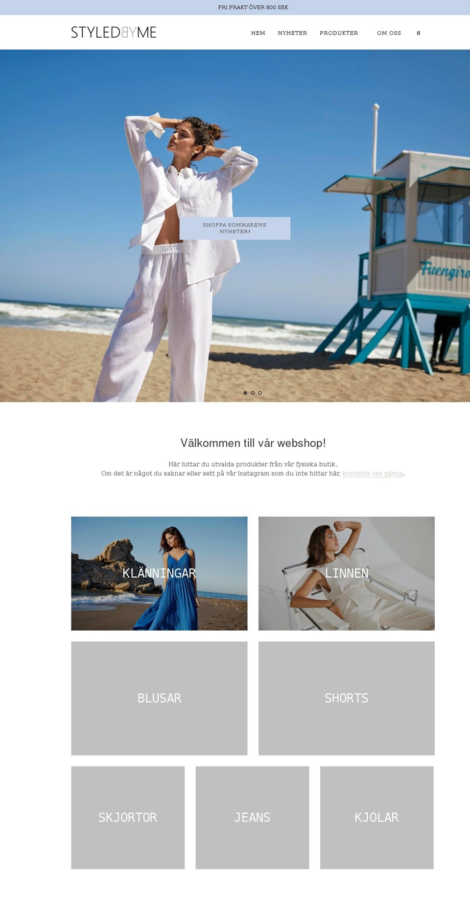 styledbyme.se shopify website screenshot