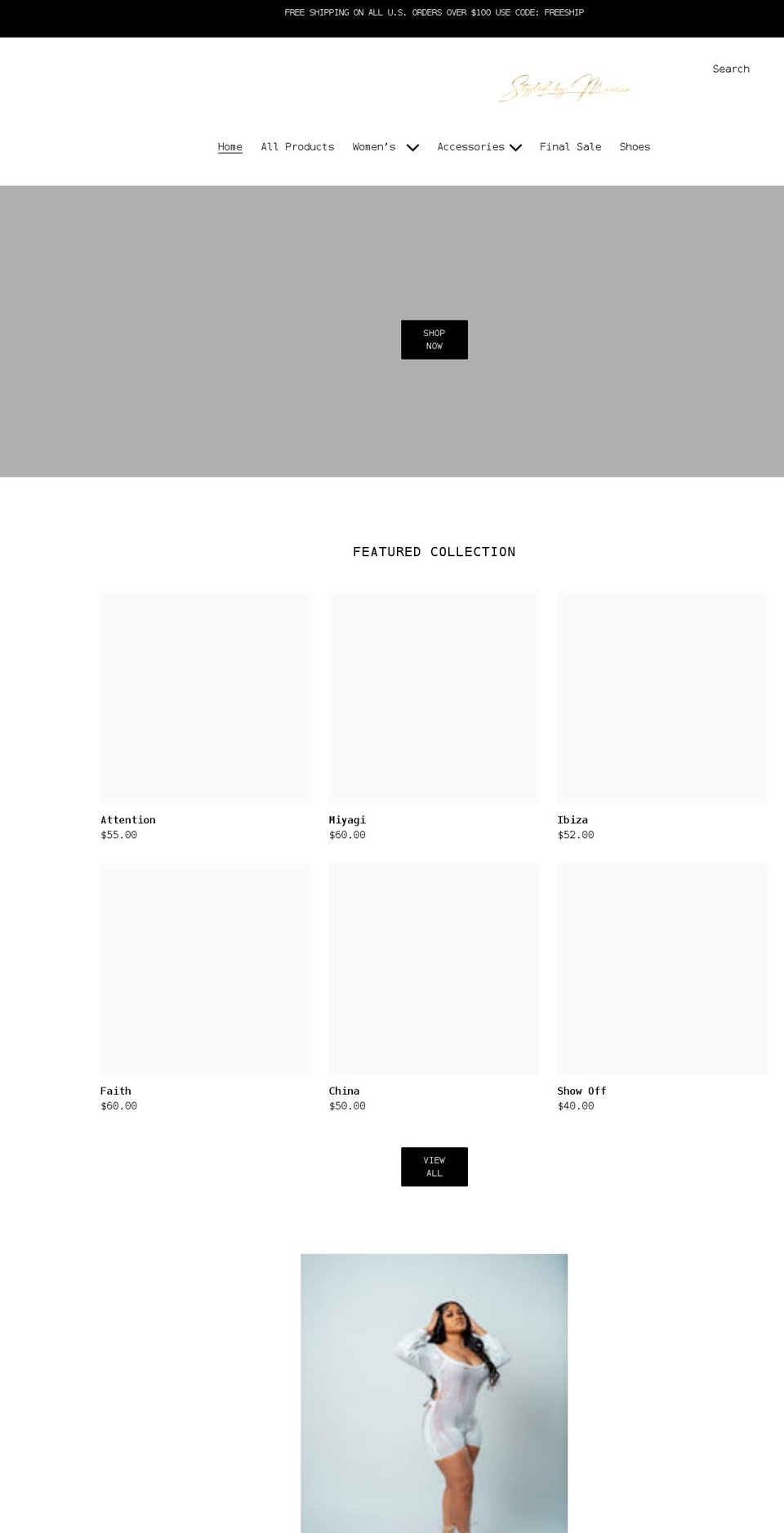 styledbymeecia.com shopify website screenshot