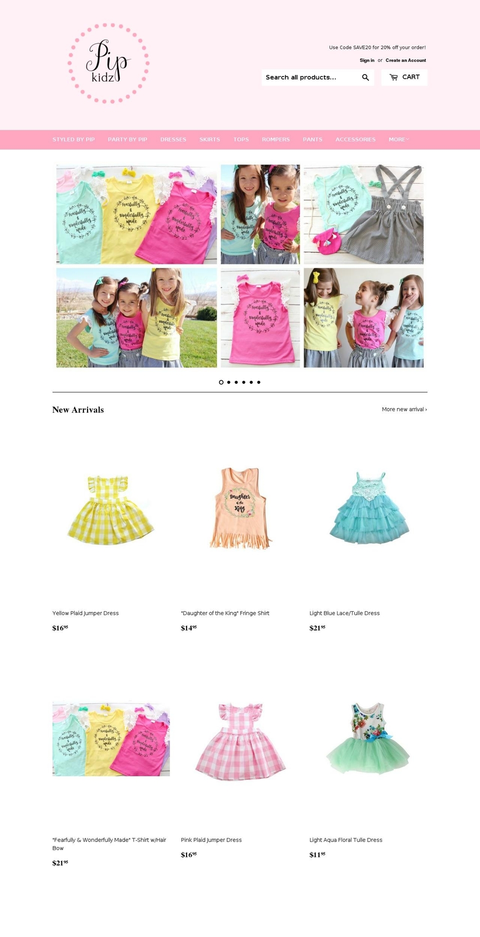 styledbypip.com — Shopify storefront screenshot