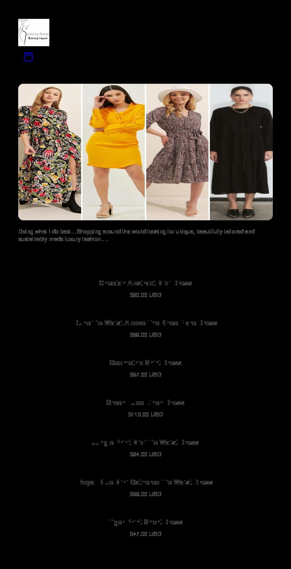 styledbyranda.com shopify website screenshot