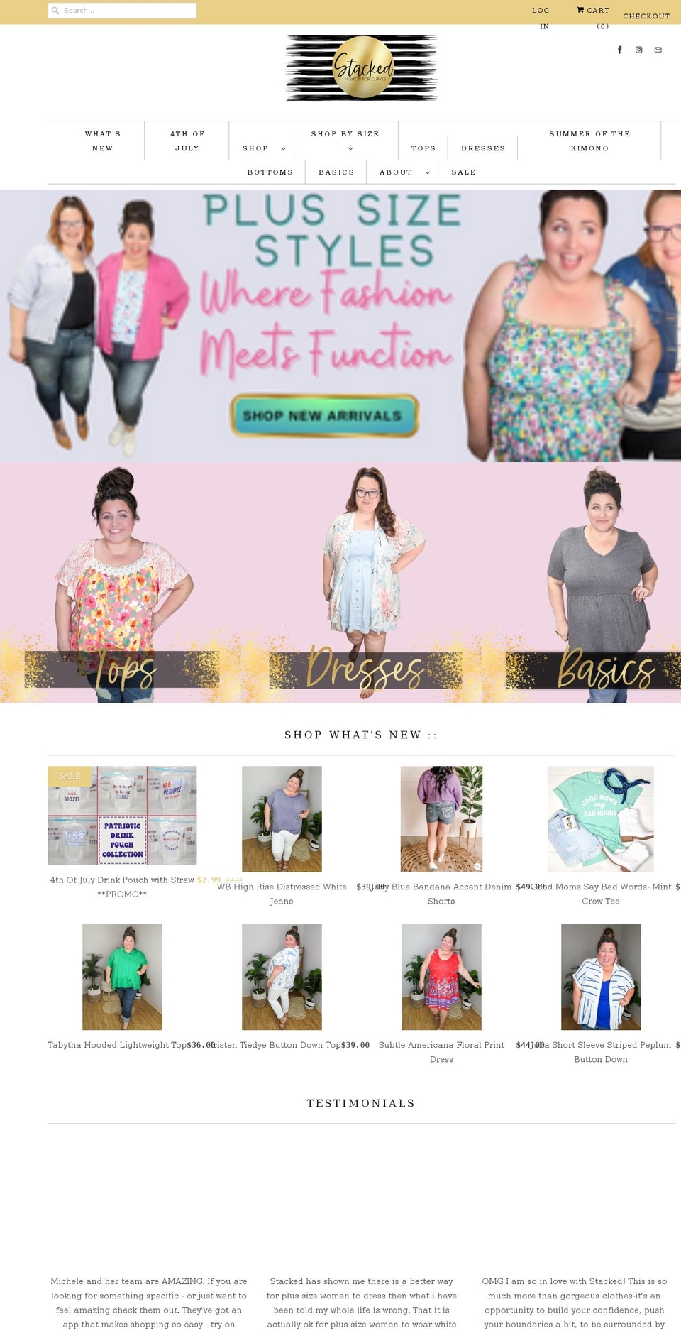 styledbystacked.com shopify website screenshot