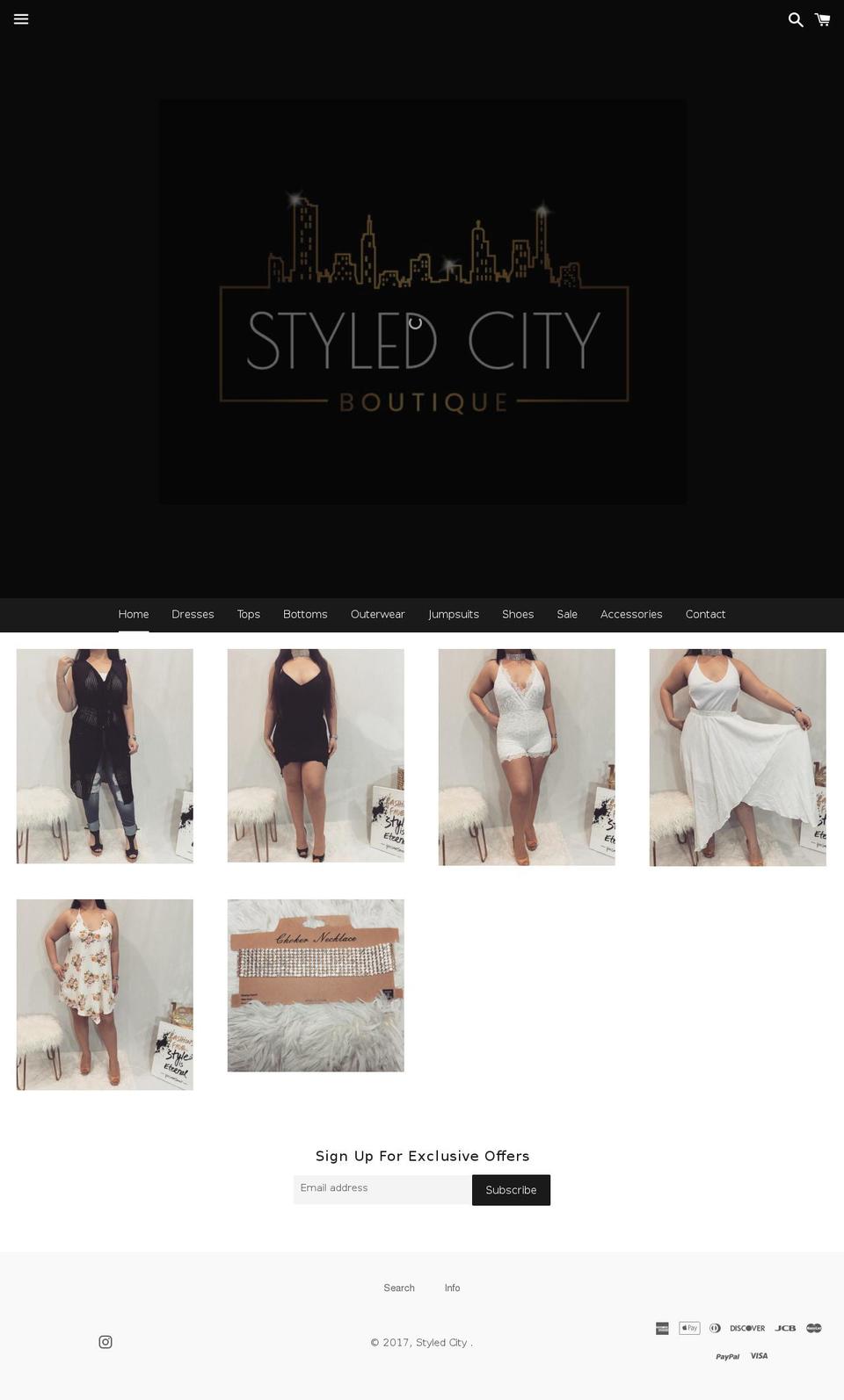 styledcity.com shopify website screenshot