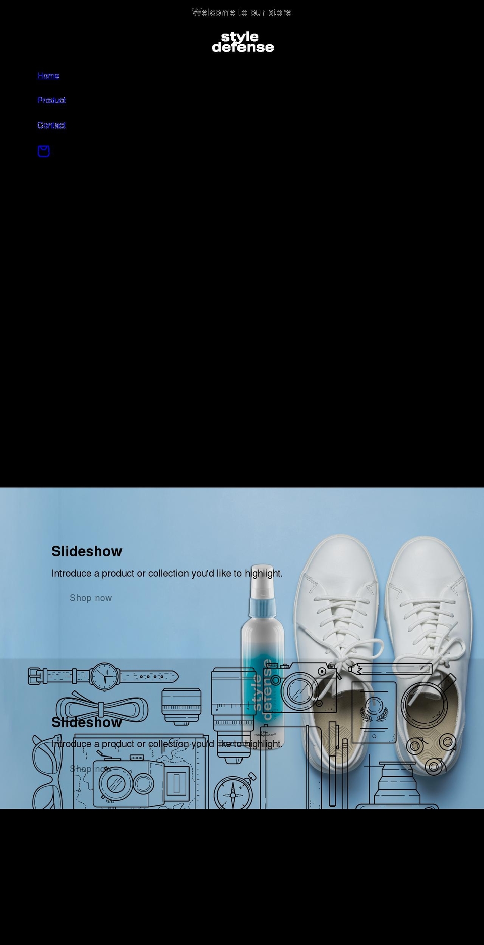 styledefense.com shopify website screenshot
