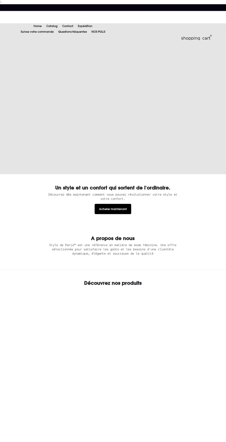 styledeparis.com shopify website screenshot