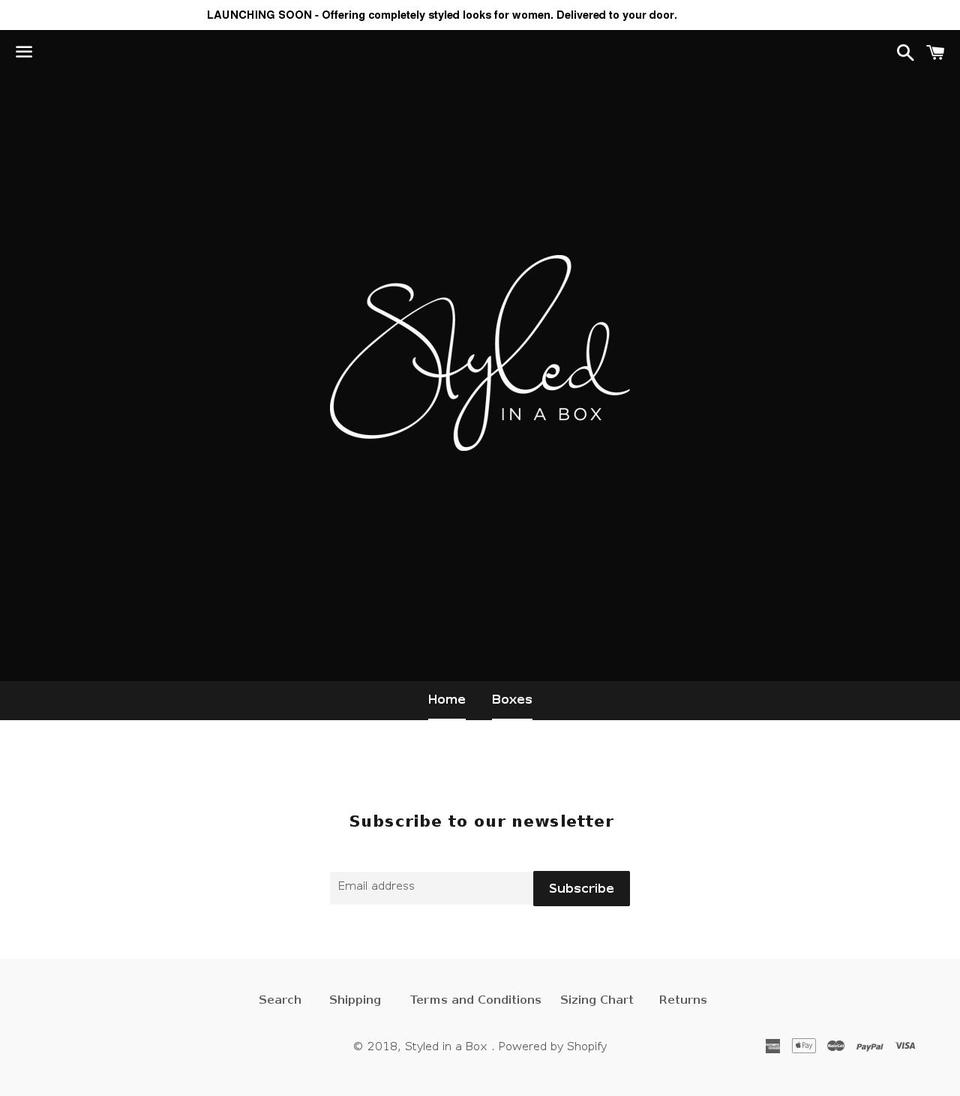 styledinabox.com — Shopify storefront screenshot