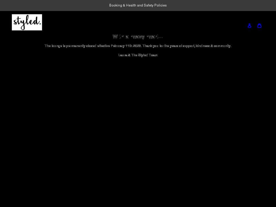 styledlounge.ca shopify website screenshot