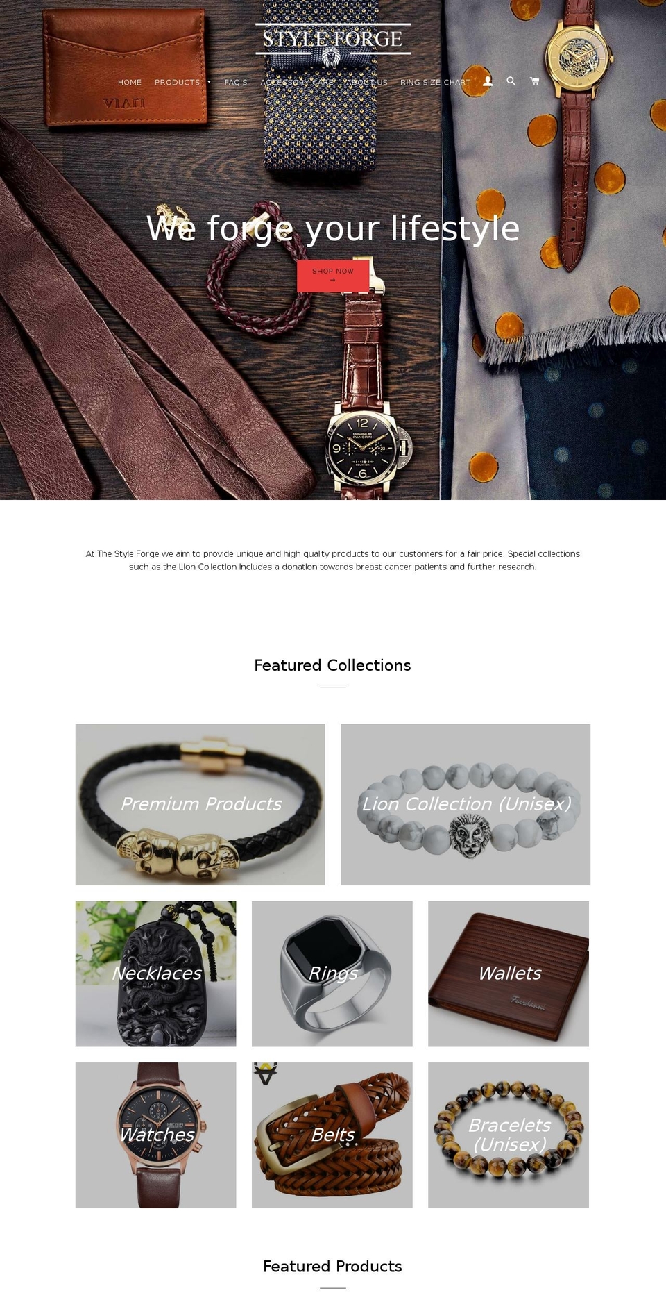 styleforge.store shopify website screenshot