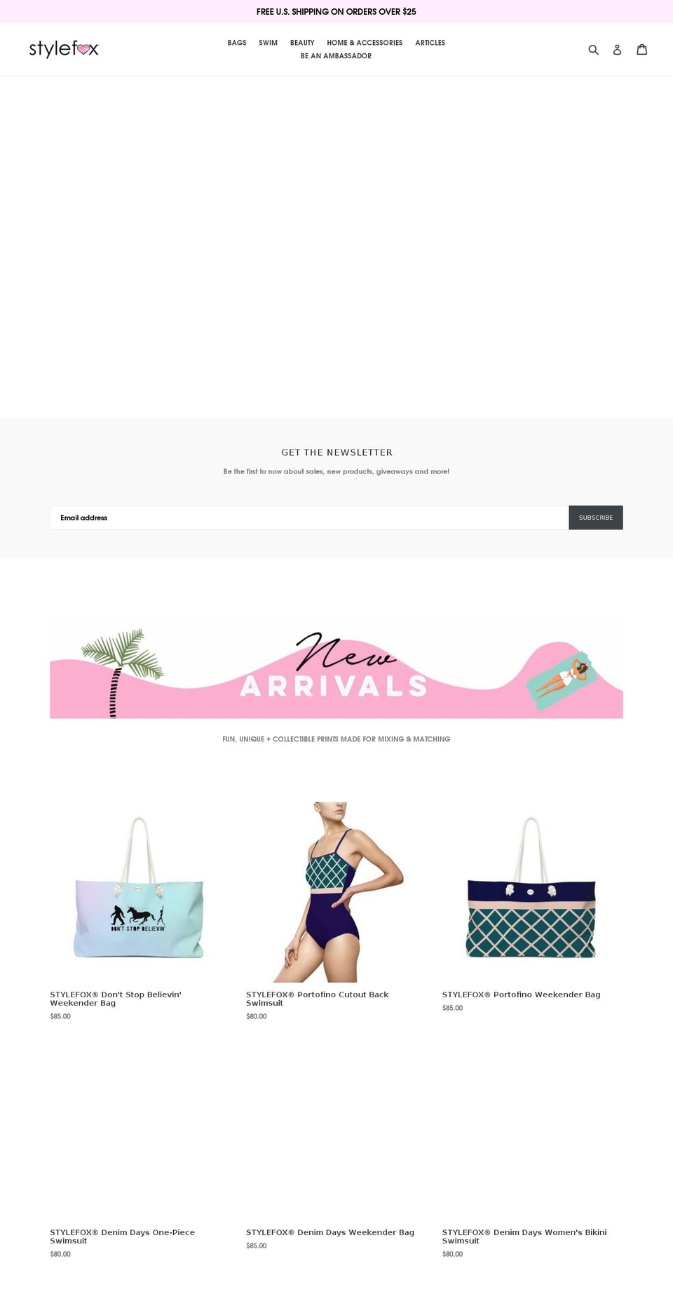 stylefox.com shopify website screenshot