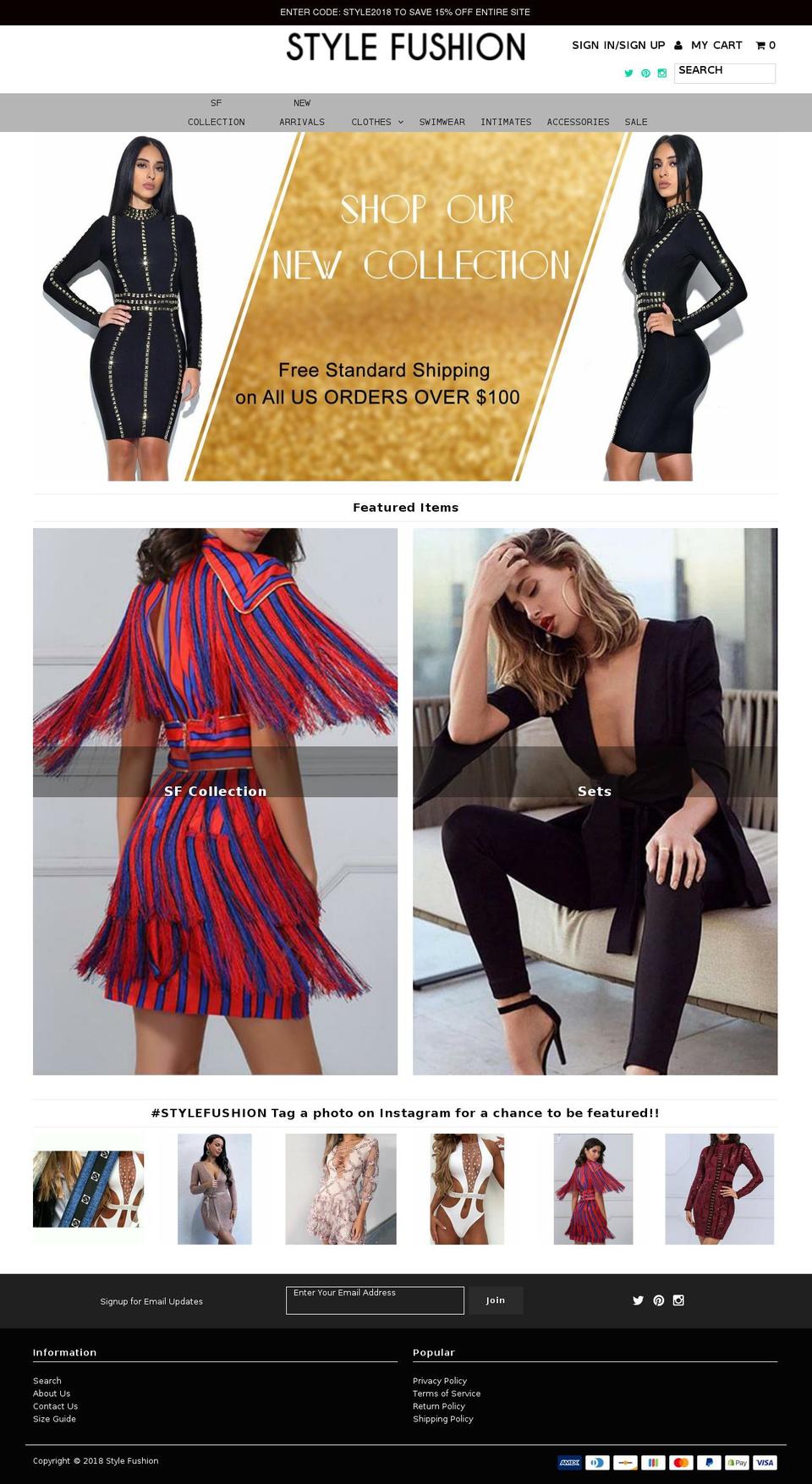 stylefushion.com — Shopify storefront screenshot