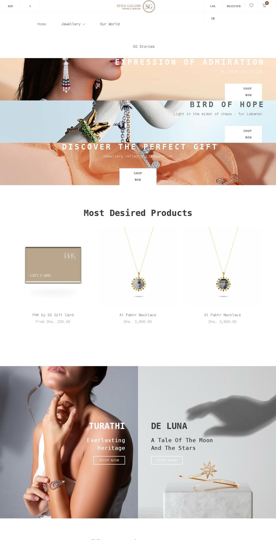 stylegallery.ae shopify website screenshot