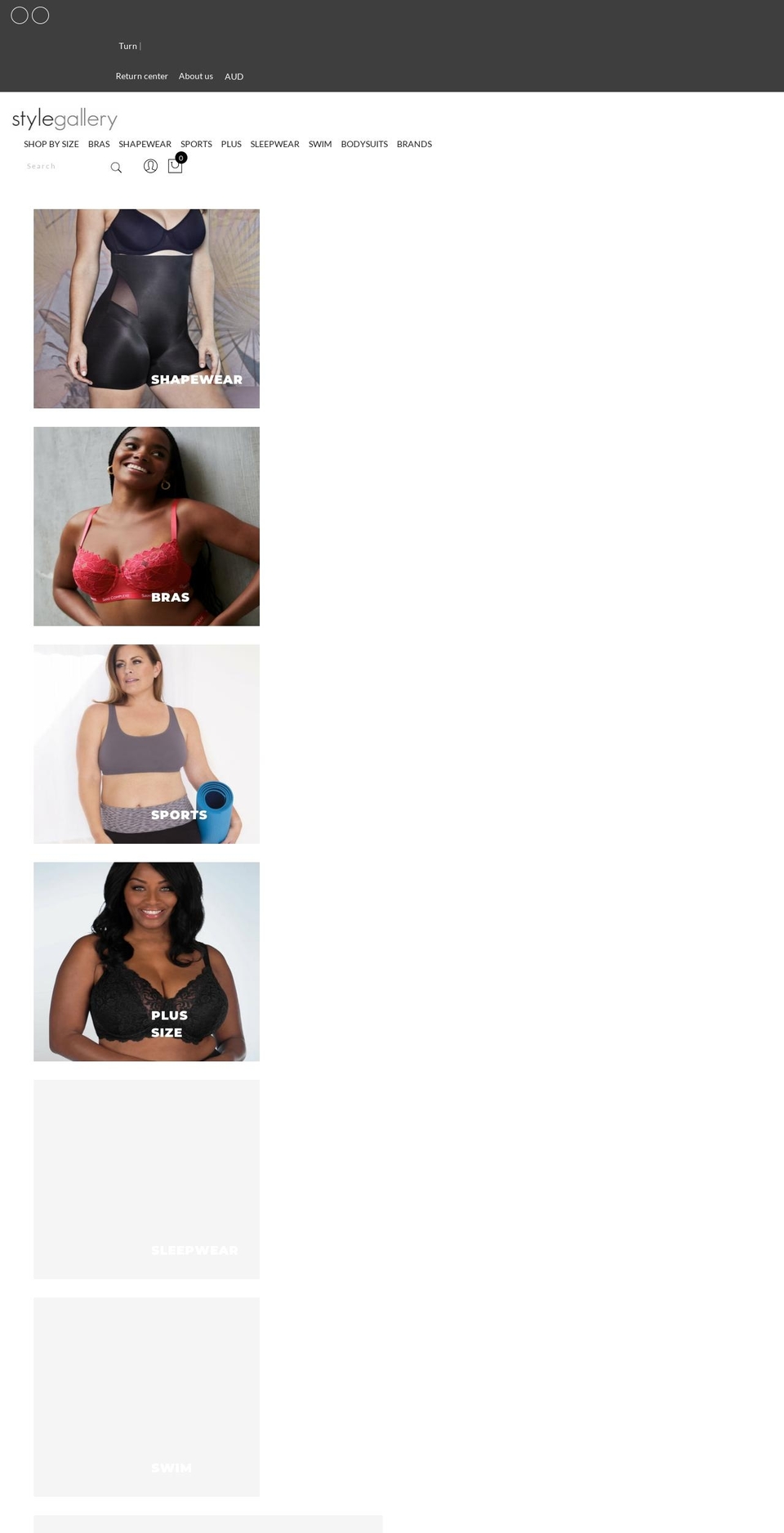 stylegallery.com.au shopify website screenshot
