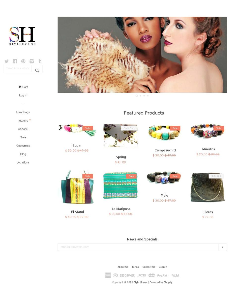 stylehouseaccessories.com — Shopify storefront screenshot