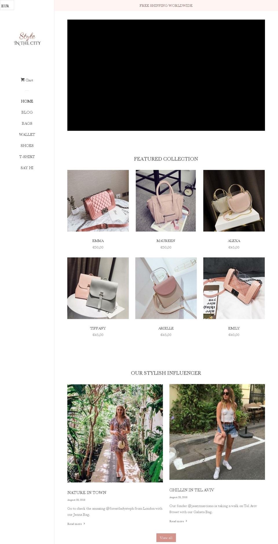 styleinthecity.net shopify website screenshot