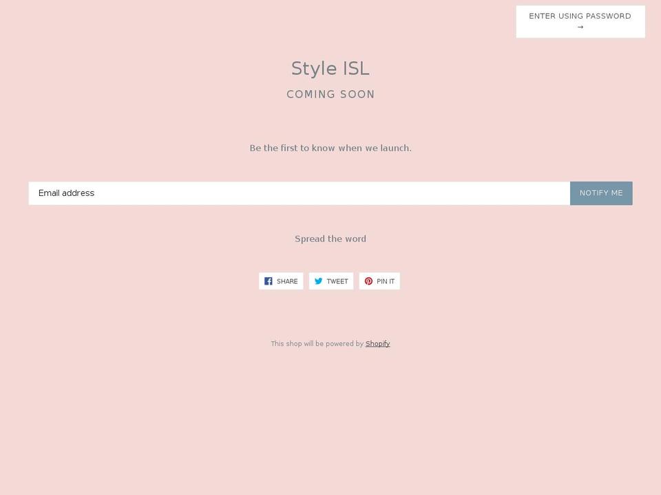 styleisl.com — Shopify storefront screenshot