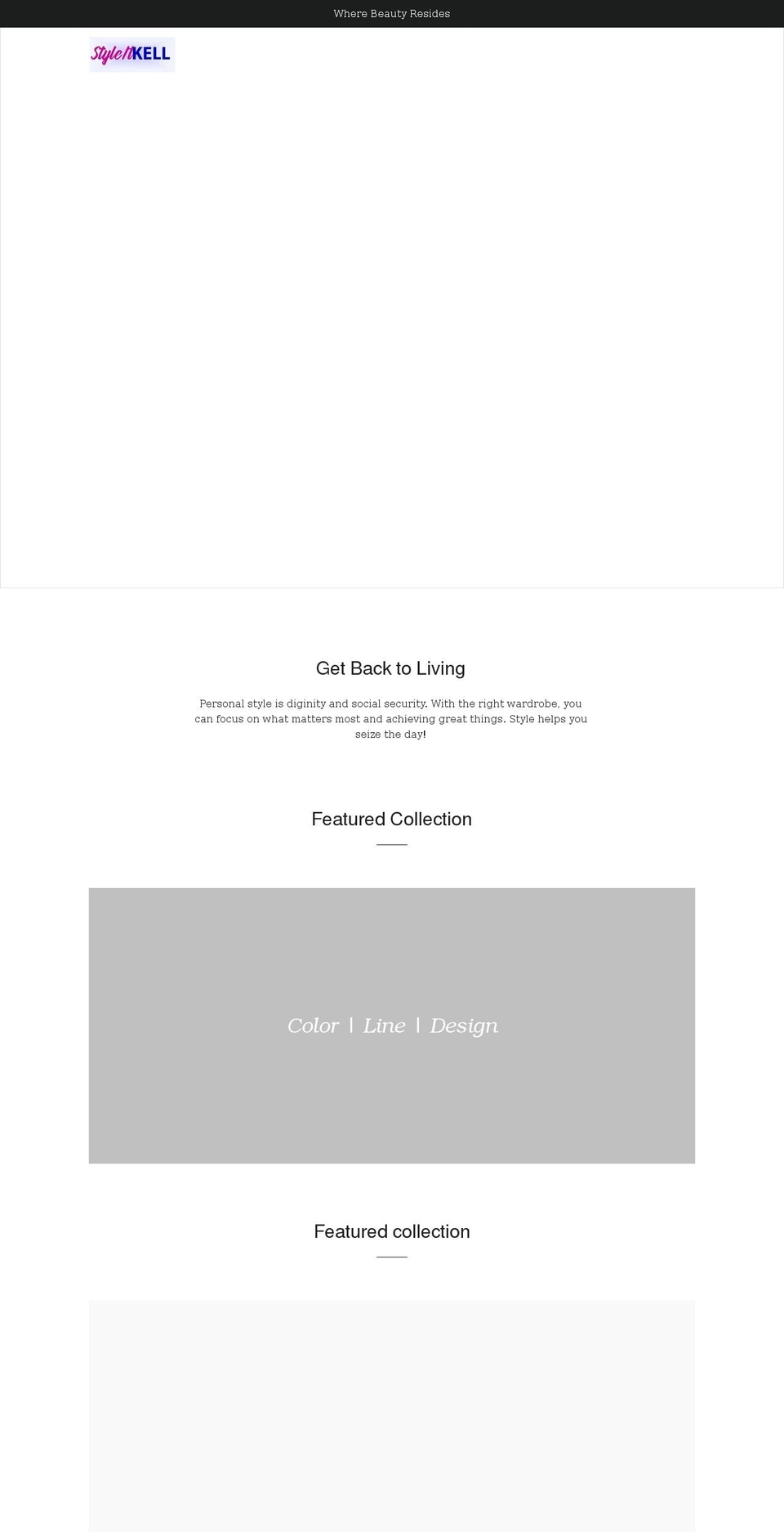styleitkell.com shopify website screenshot