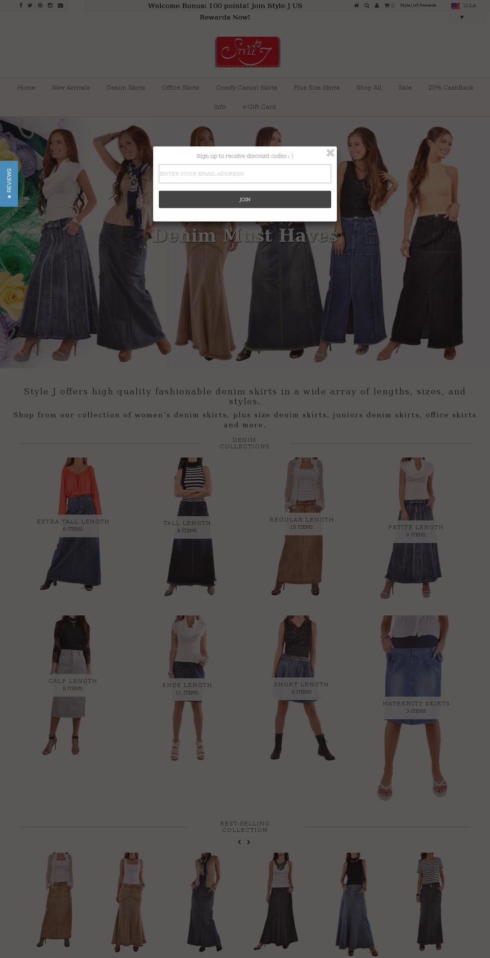 stylejfashion.com shopify website screenshot
