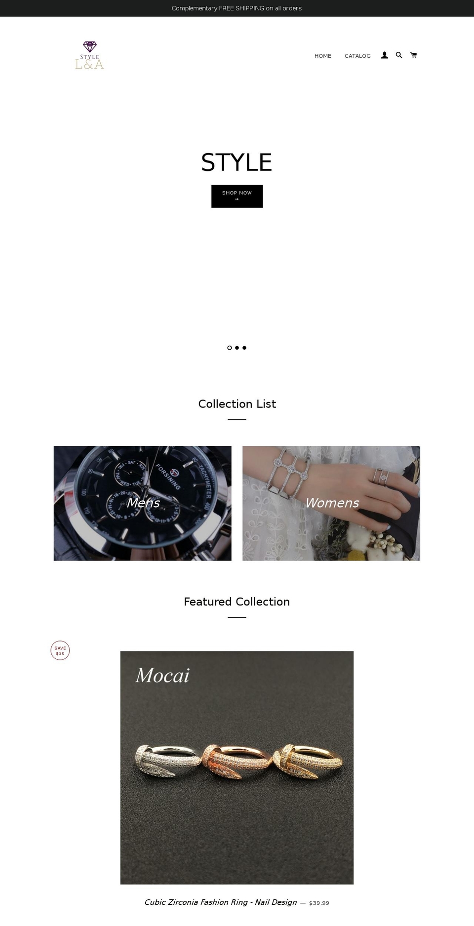 stylel-a.com — Shopify storefront screenshot