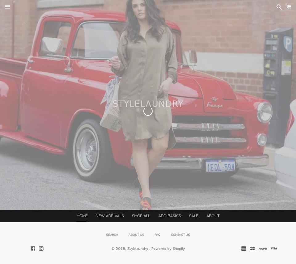 stylelaundry.com.au shopify website screenshot