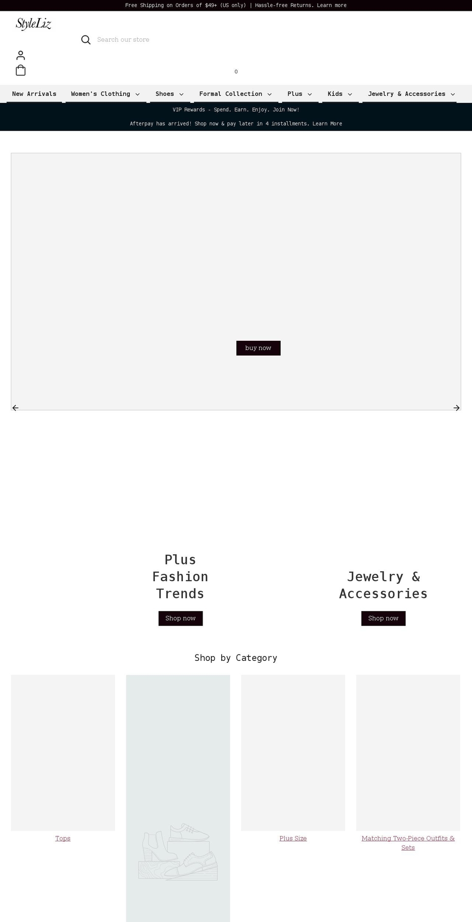 styleliz.com shopify website screenshot