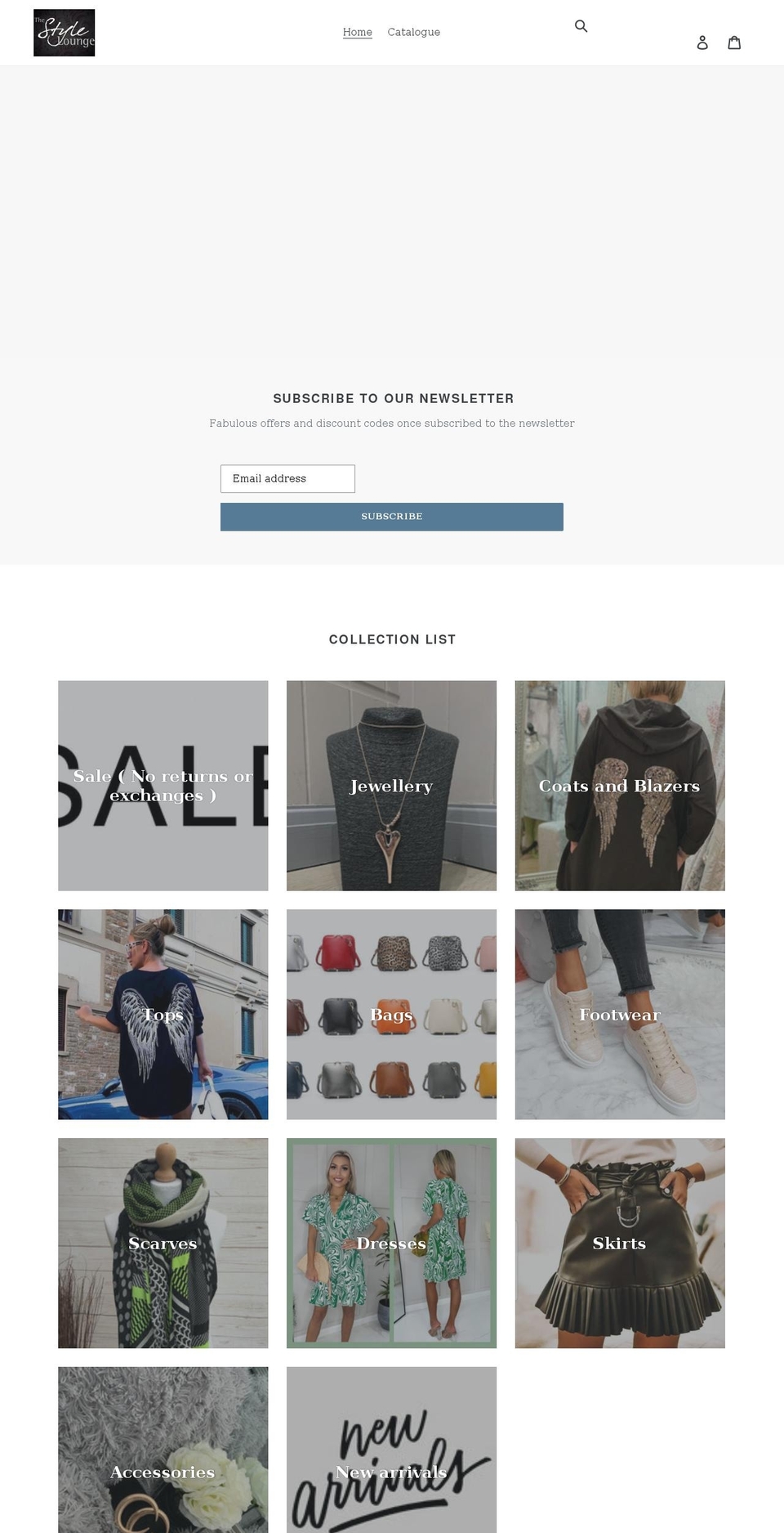 styleloungeonline.com shopify website screenshot