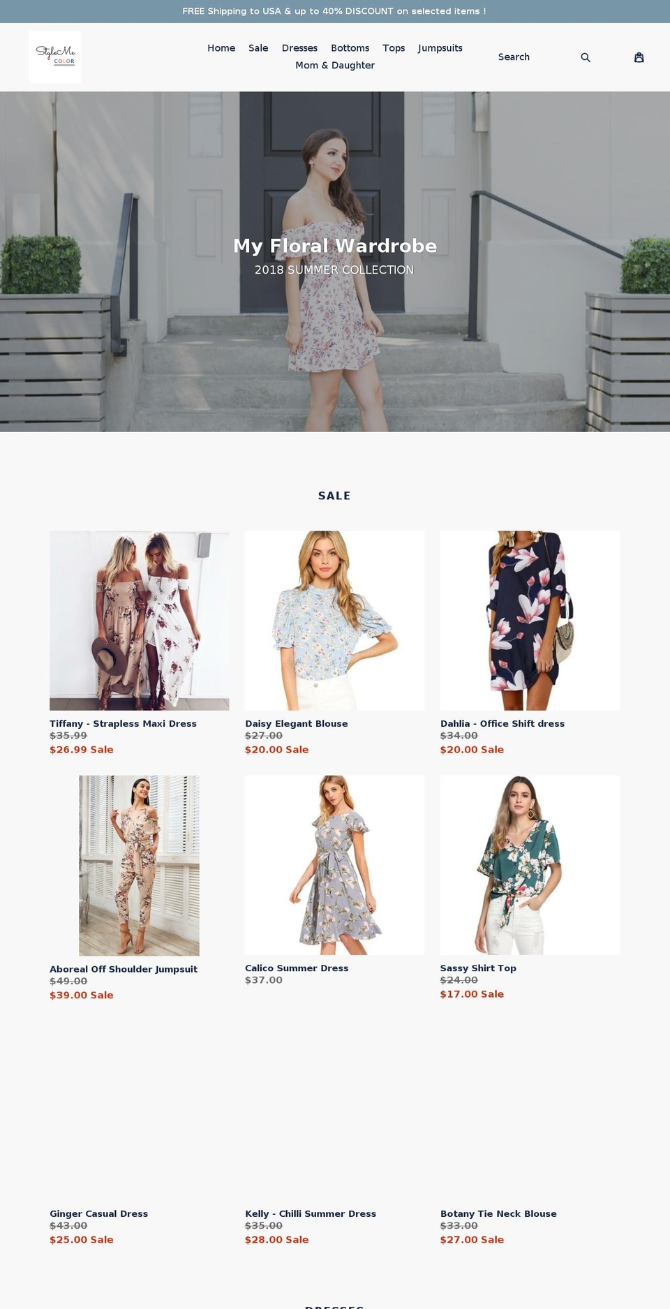 stylemecolor.com — Shopify storefront screenshot