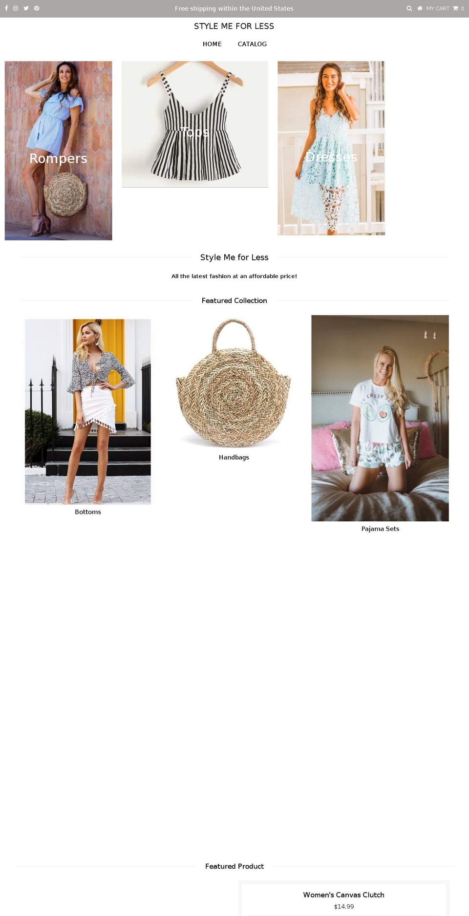 stylemeforless.com — Shopify storefront screenshot