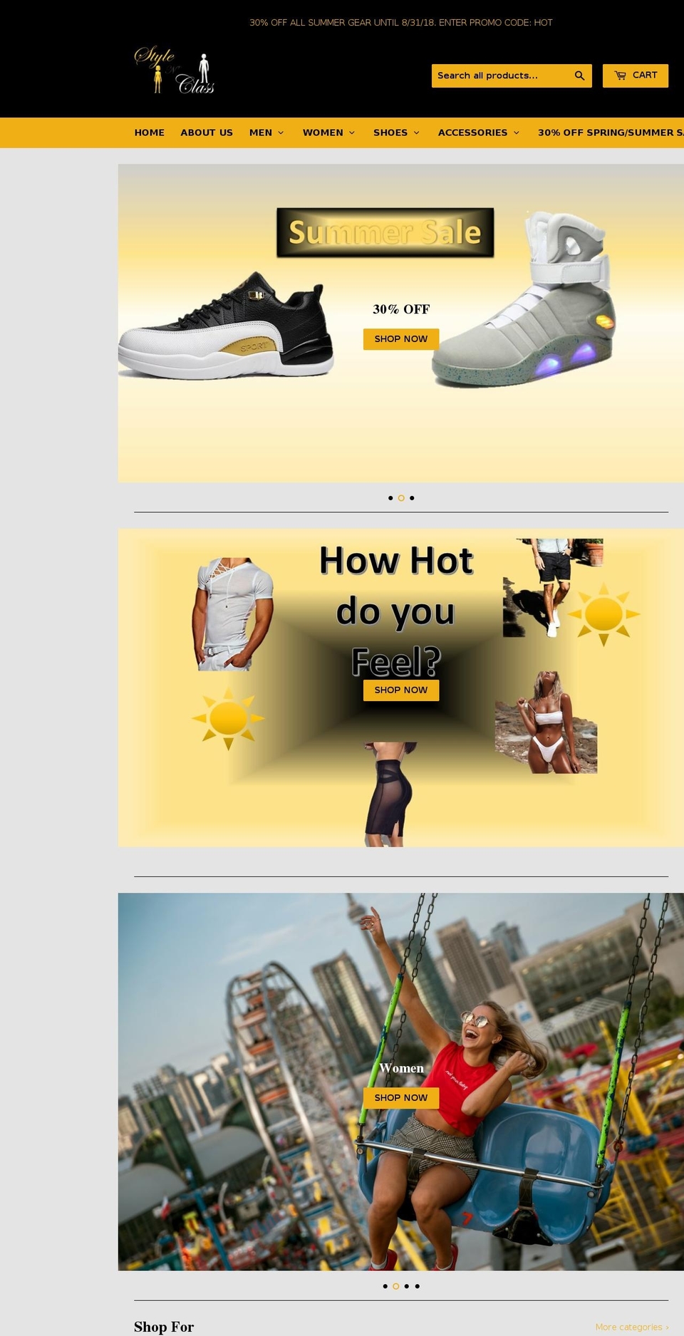 stylenclass.com — Shopify storefront screenshot