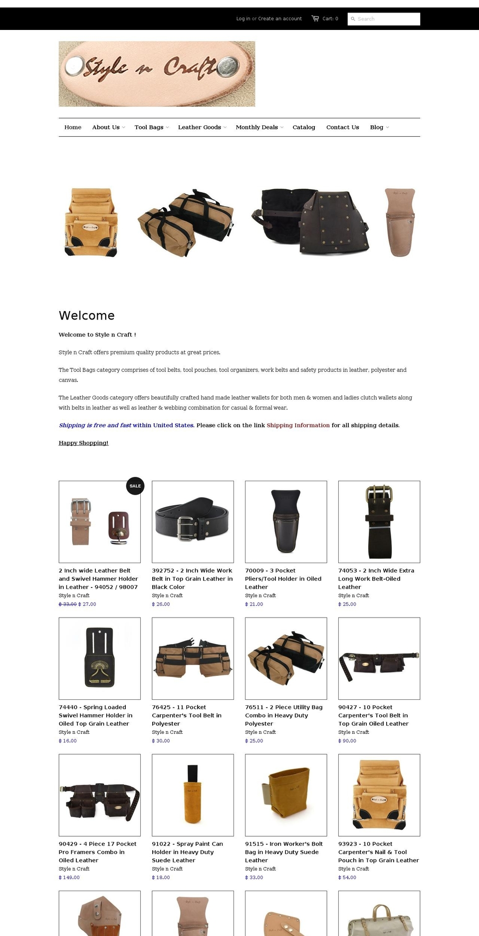 stylencraft.com shopify website screenshot